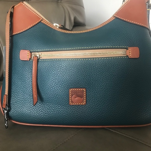 Teal Dooney & Bourke Pebble Hobo